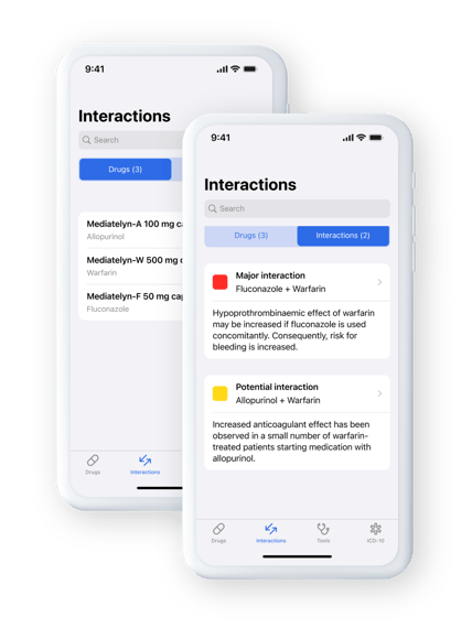 Interaction checker mockup Interaction checker mockup